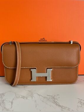 Hermes Constance Elan in Gold Epsom with Palladium Hardware K Stamp